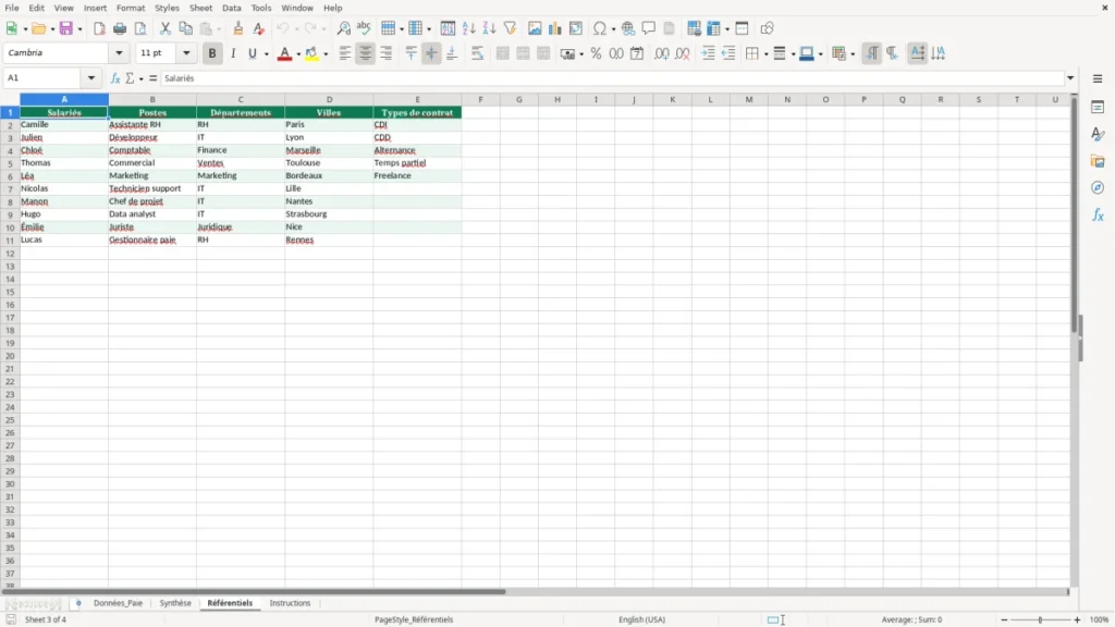 Référentiels – Suivi Salaire Excel – Modèle Gratuit (2026)
